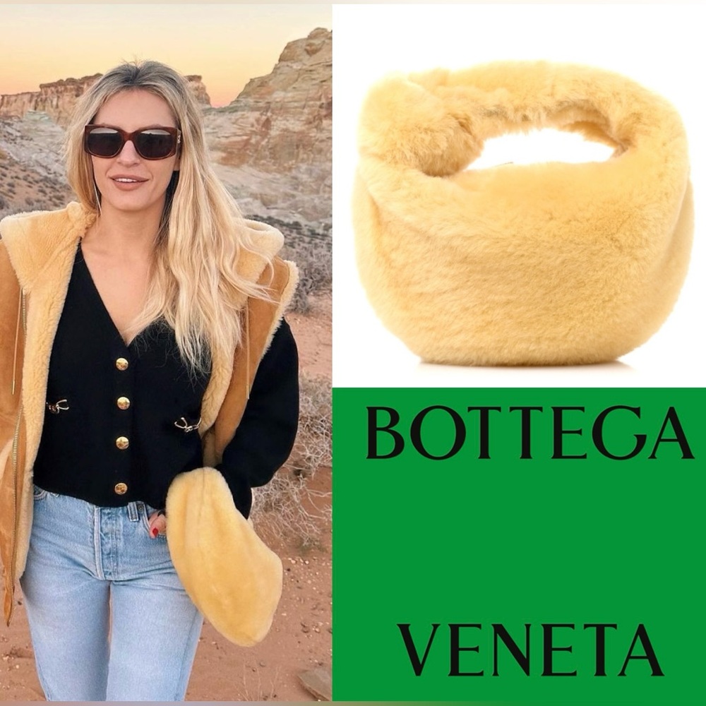 🧈Authentic Bottega Veneta Shearling Mini Jodie Bag Butter LIKE-NEW